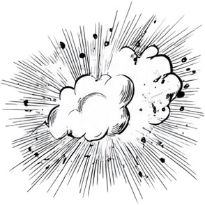 a black and white drawing of a cloud with a sun in the background.jpg